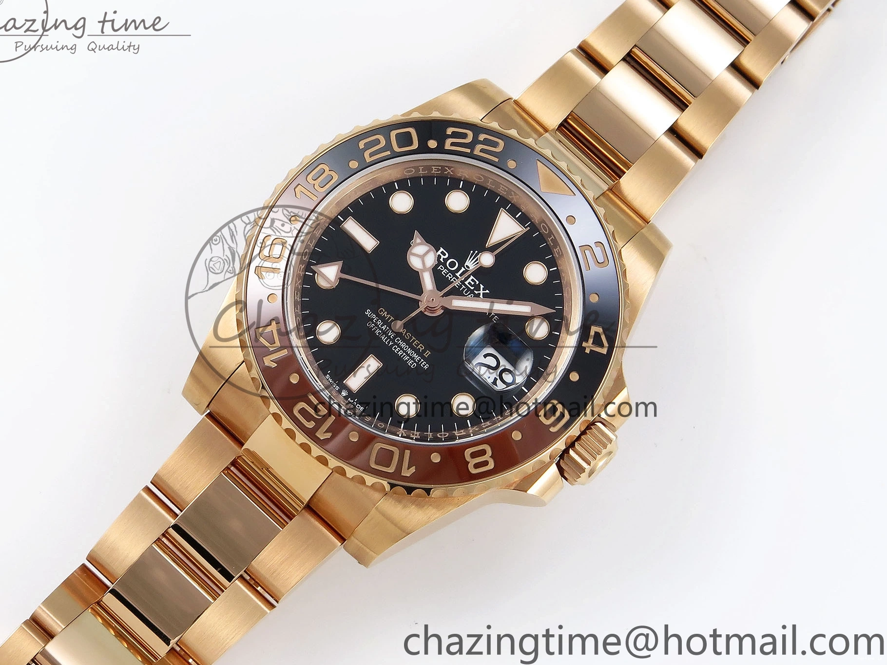 0103 Refined GMT-Master II 126715 CHNR Black Brown Ceramic Clean Factory 1:1 Best Edition on RG Bracelet DD 1715